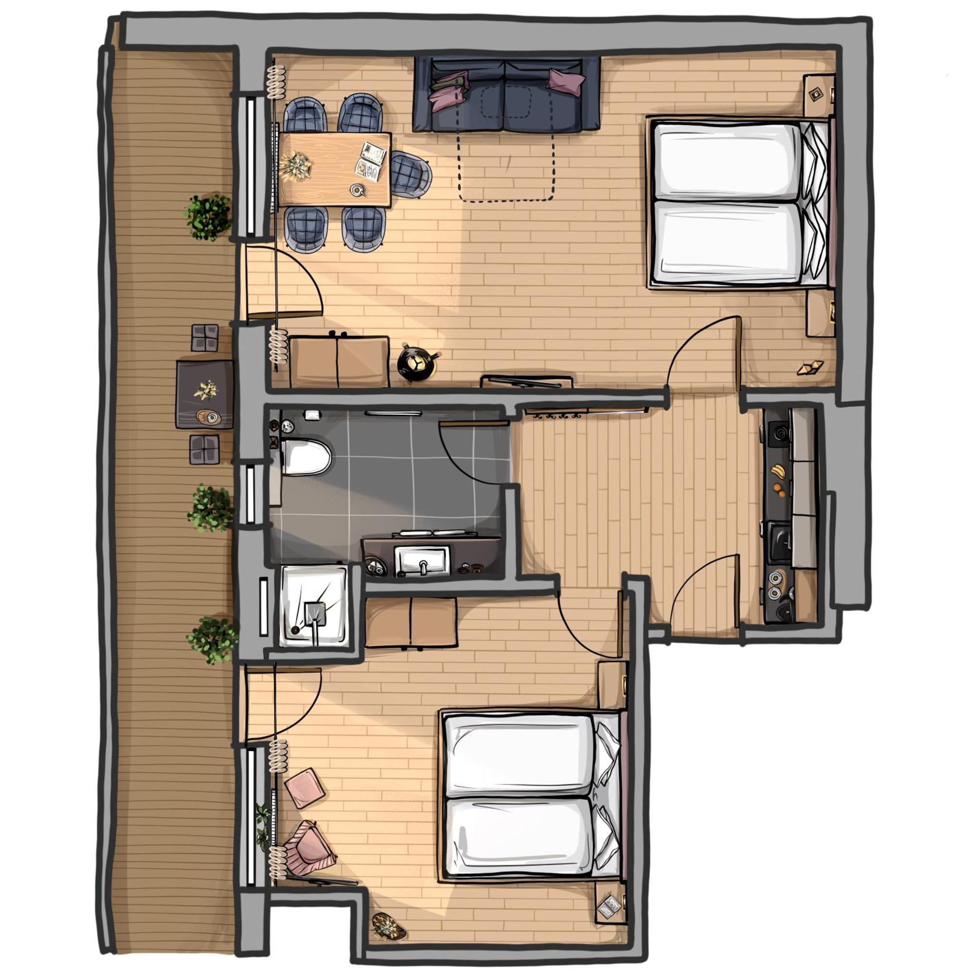 Appartements Sonnalm Берванг Екстер'єр фото