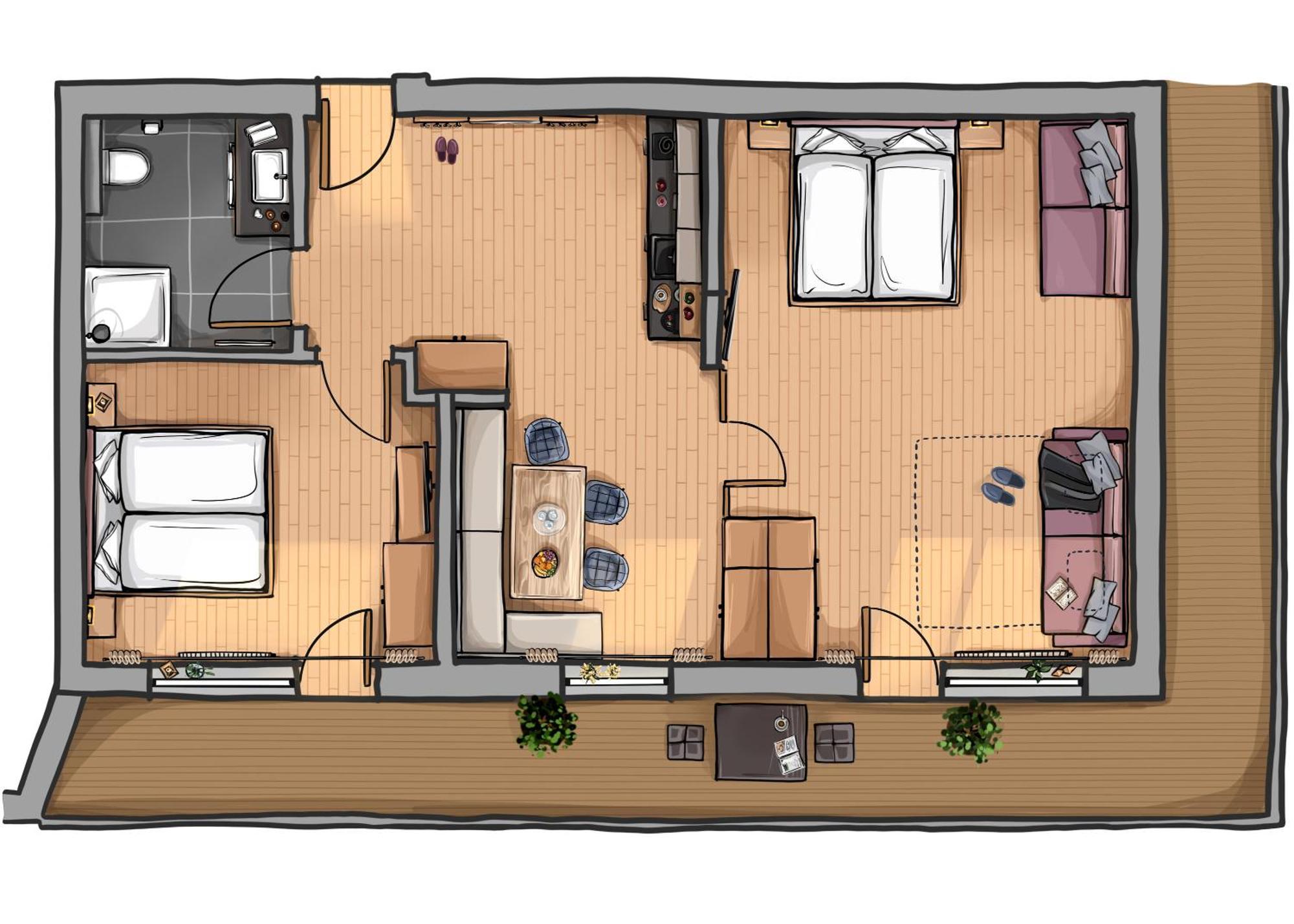 Appartements Sonnalm Берванг Номер фото